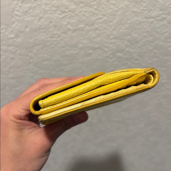 Authentic Salvatore Ferragamo Yellow Wallet SOLD AS IS - Picture 14 of 16